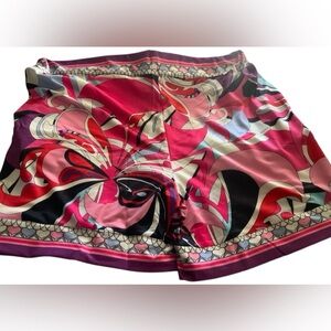 Qegar Pink Multi-Pattern Women's Shorts, new